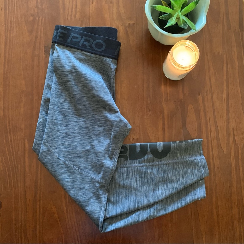 Grey Nike Pro leggings